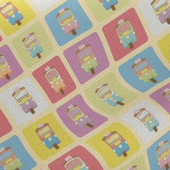 Color Tricycle Car Midweight Cotton Poplin
