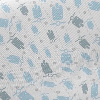 Cute Motorcycle Midweight Cotton Poplin