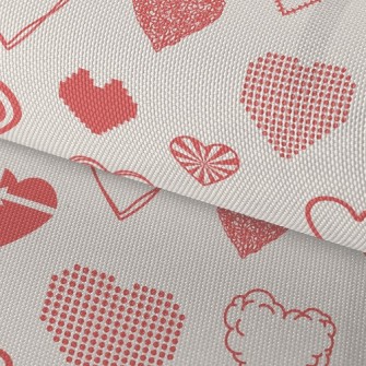 Geometric Splicing Love Waterproof Oxford