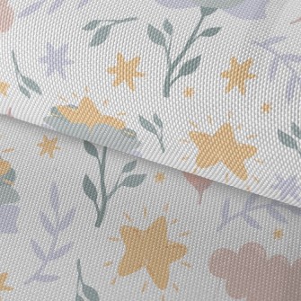 Star Shaped Flowers Waterproof Oxford