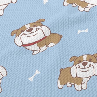 Disgusted Bulldog Birdseye Piqué