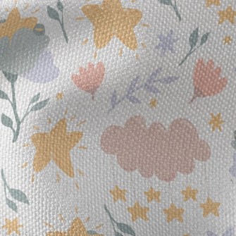 Star Shaped Flowers Waterproof Canvas