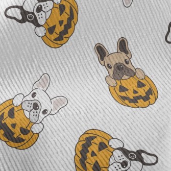 Bulldog Halloween Pumpkin Standard Corduroy