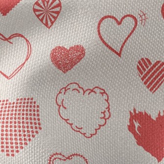 Geometric Splicing Love Waterproof Canvas