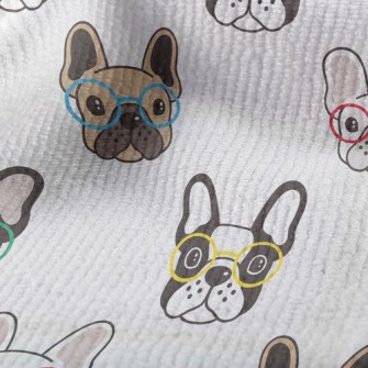 Playful Glasses Bulldog Terry