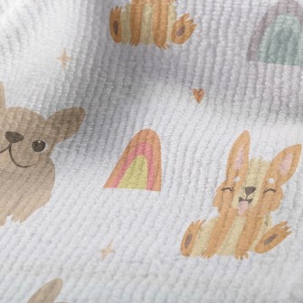 Lively Puppy Sticking Out Tong Terry