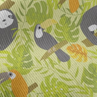 Wild Sloth Toucan Standard Corduroy