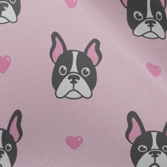 Pink Ears Bulldog Chiffon
