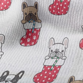 Christmas Stocking Bulldog Terry