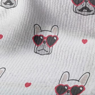 Bulldog Wearing Love Glasses Terry