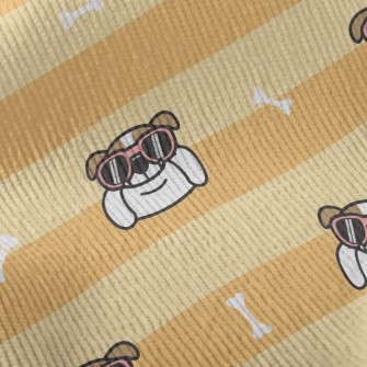 Handsome Spectacled Bulldog Standard Corduroy