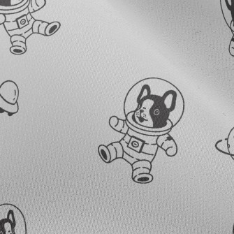 Cosmic Space Dog Chiffon