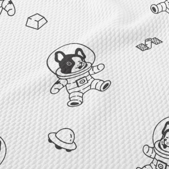 Cosmic Space Dog Birdseye Piqué