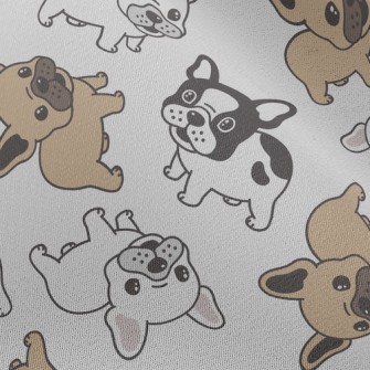 Cute Little Bulldog Chiffon