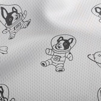 Cosmic Space Dog Athletic Mesh Flat Back