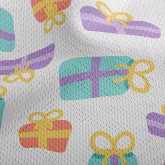 Colorful Fat Gift Box Athletic Mesh Flat Back