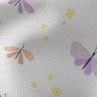 Pink Dragonfly And Butterfly Waterproof Canvas