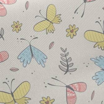 Happy Flying Little Butterfly Twill