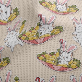 Dress Up Rabbit Cat Athletic Mesh Flat Back