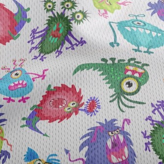 Alien Monster Athletic Mesh Flat Back