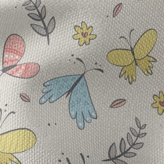 Happy Flying Little Butterfly Waterproof Canvas