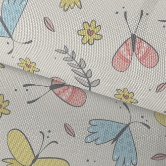 Happy Flying Little Butterfly Waterproof Oxford