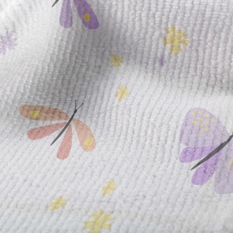 Pink Dragonfly And Butterfly Terry