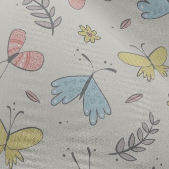 Happy Flying Little Butterfly Chiffon