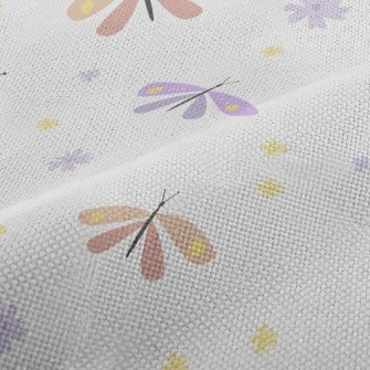 Pink Dragonfly And Butterfly Performance Linen