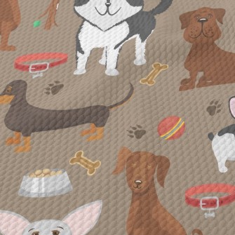 A Home For Dogs Of All Types Birdseye Piqué