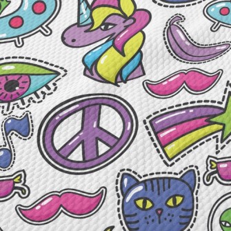 Funny Totem Animals Birdseye Piqué