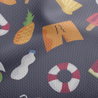 Cool Summer Fruits Athletic Mesh Flat Back