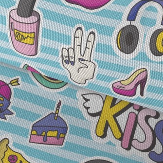 Love And Kiss Music Waterproof Oxford