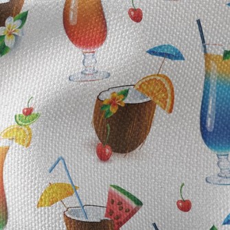 Bright Cocktail Coconut Juice Waterproof Canvas