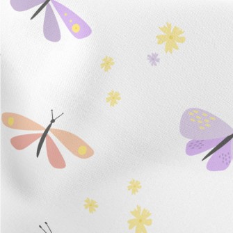 Pink Dragonfly And Butterfly Stretch Ponte