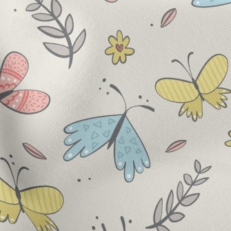 Happy Flying Little Butterfly Stretch Ponte
