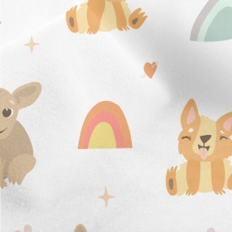 Lively Puppy Sticking Out Tong Micro Fleece