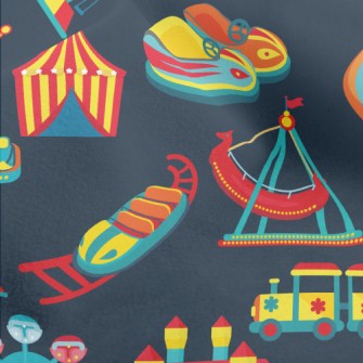 Colorful And Happy Amusement P Micro Fleece