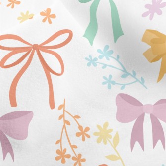 Colorful Playful Bow Micro Fleece