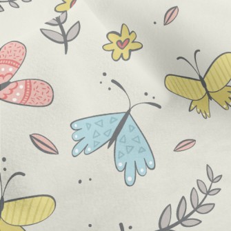 Happy Flying Little Butterfly Micro Fleece