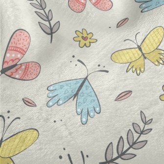 Happy Flying Little Butterfly Minky