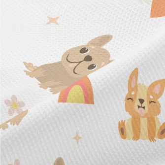 Lively Puppy Sticking Out Tong Piqué