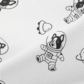 Cosmic Space Dog Piqué