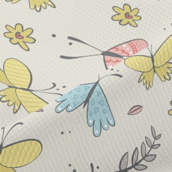 Happy Flying Little Butterfly Piqué