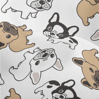 Cute Little Bulldog Lightweight Performance Linen