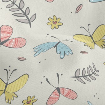 Happy Flying Little Butterfly Lightweight Performance Linen