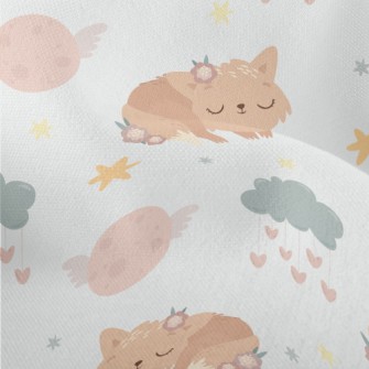 Good Night Kitten Lightweight Performance Linen