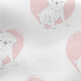 Amiable Puppy Jersey Backed Fleece