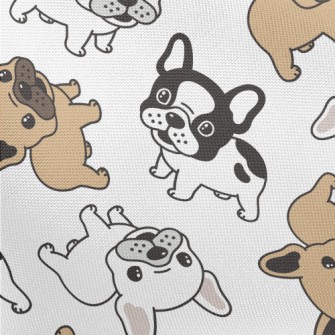 Cute Little Bulldog Pongee