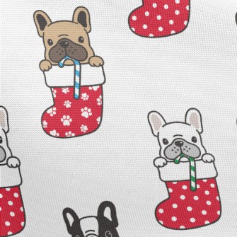Christmas Stocking Bulldog Pongee